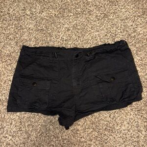 Forever 21 Black Cargo Shorts